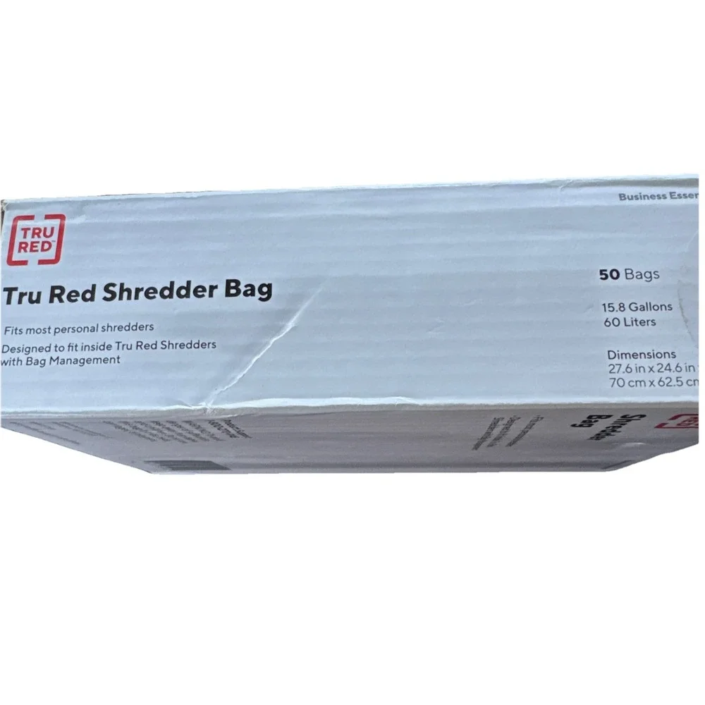 15.8 Gallon Shredder Bags - 50 Count Durable & Easy-Use for Personal Shredders